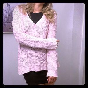 Free people cozy pink sweater